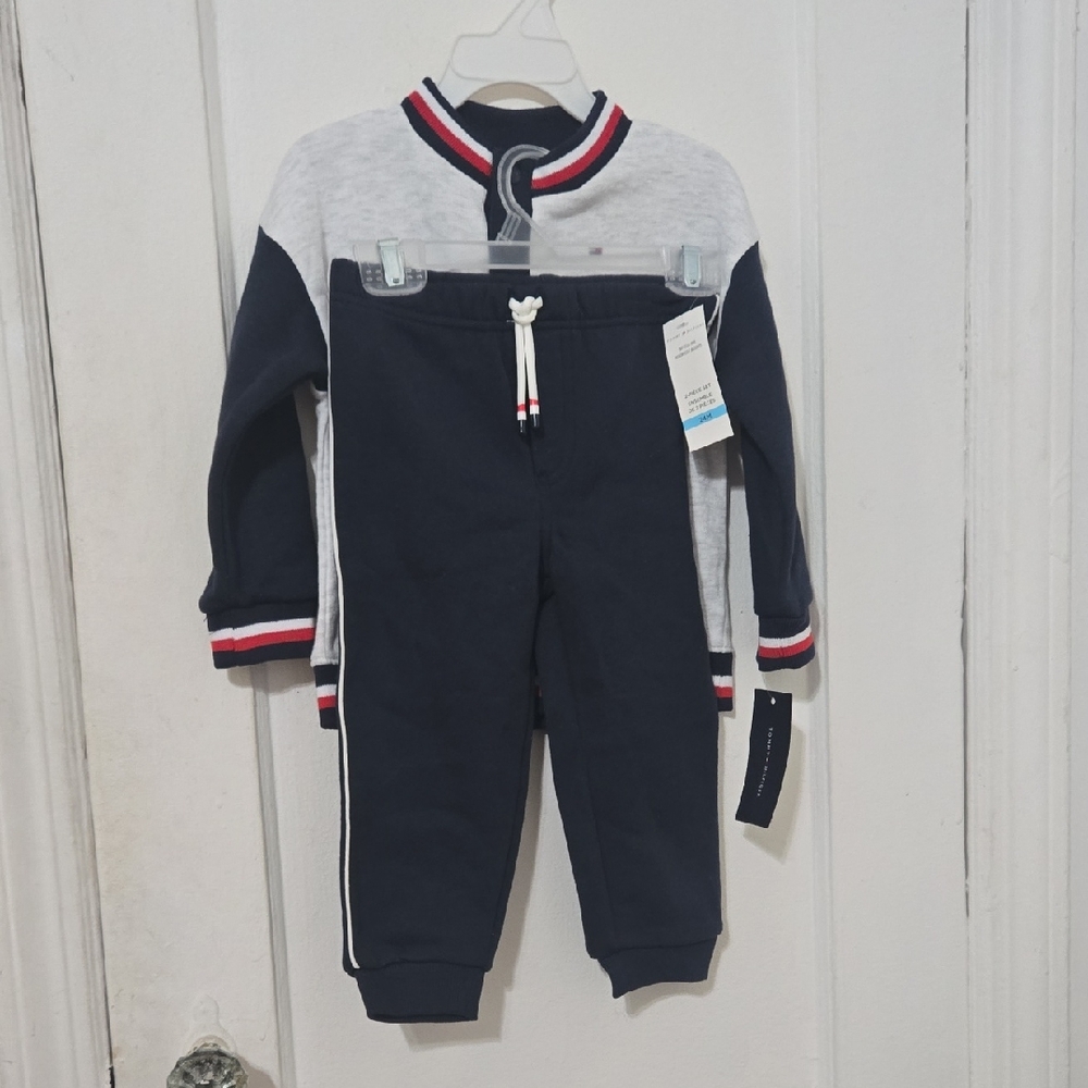 Kids Navy and Gray Track Suit